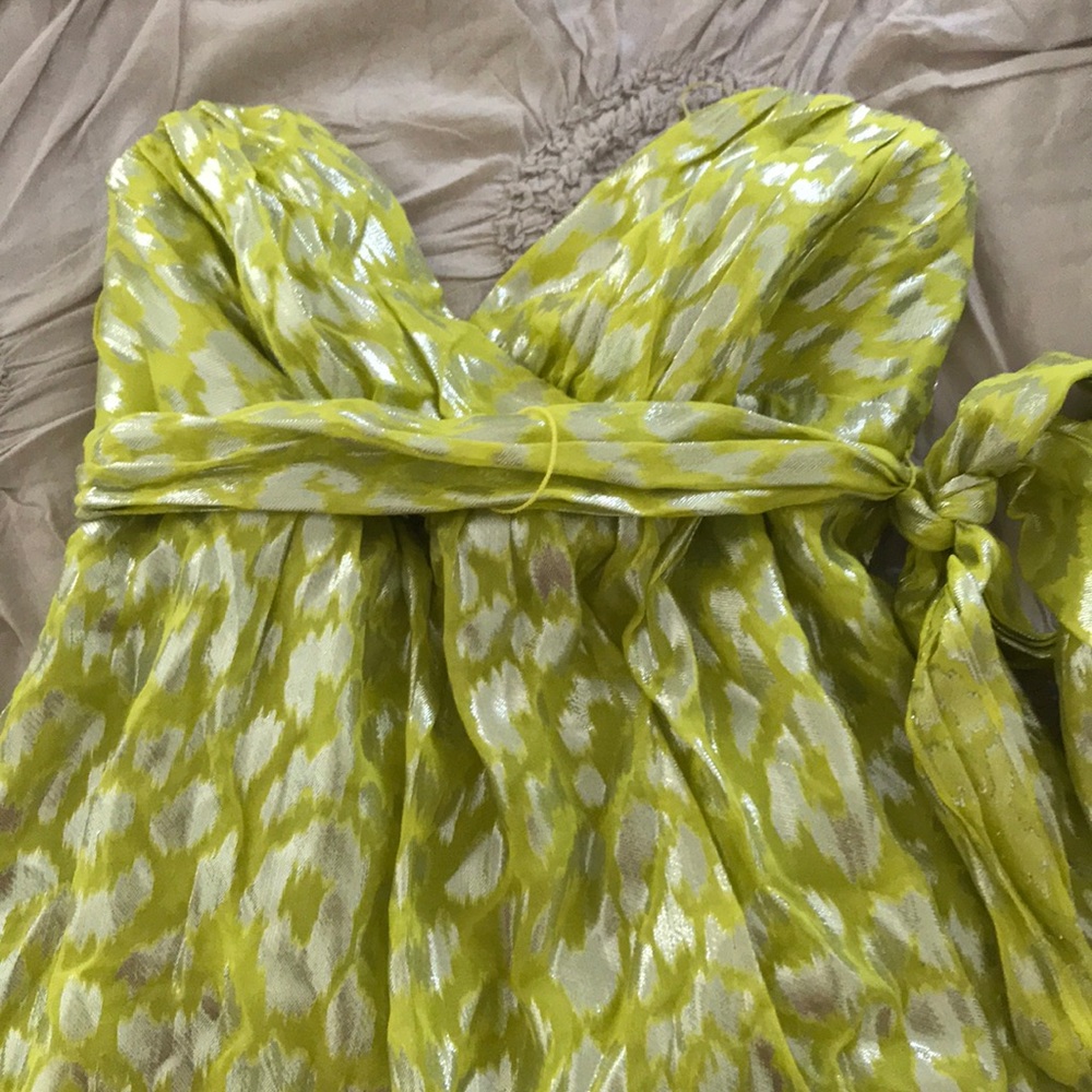 Trina Turk strapless blouson top